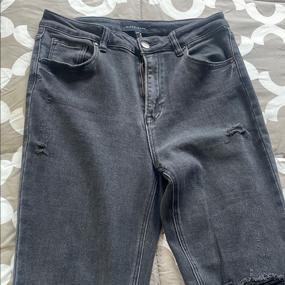 Risen Women's Black Flare & Wide Leg Jeans
